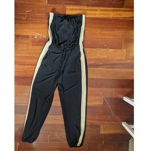 Express black and cream jumpsuit